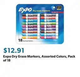 Sam's Club Expo Dry Erase Markers, Assorted Colors, Pack of 18 offer