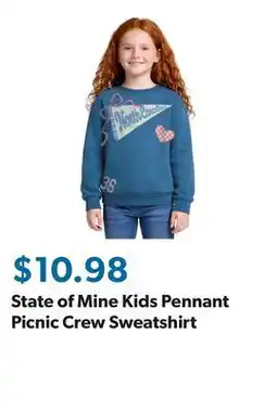 Sam's Club State of Mine Kids Pennant Picnic Crew Sweatshirt offer
