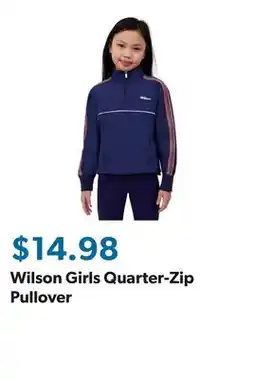 Sam's Club Wilson Girls Quarter-Zip Pullover offer