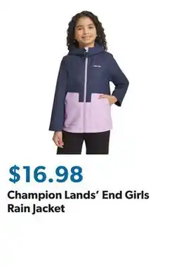 Sam's Club Champion Lands' End Girls Rain Jacket offer