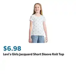 Sam's Club Levi's Girls Jacquard Short Sleeve Knit Top offer