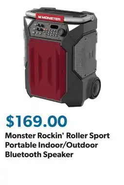 Sam's Club Monster Rockin' Roller Sport Portable Indoor/Outdoor Bluetooth Speaker offer