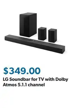 Sam's Club LG Soundbar for TV with Dolby Atmos 5.1.1 channel offer