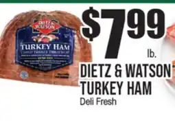 Extra Supermarket DIETZ & WATSON TURKEY HAM offer