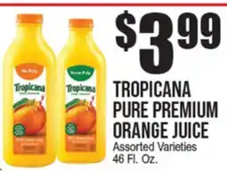 Extra Supermarket TROPICANA PURE PREMIUM ORANGE JUICE offer