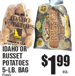 Extra Supermarket IDAHO OR RUSSET POTATOES offer