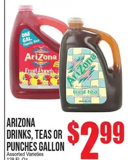 Extra Supermarket ARIZONA DRINKS, TEAS OR PUNCHES GALLON offer