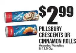 Extra Supermarket PILLSBURY CRESCENTS OR CINNAMON ROLLS offer