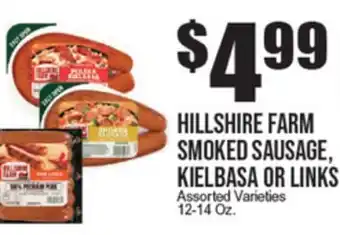 Extra Supermarket HILLSHIRE FARM SMOKED SAUSAGE, KIELBASA OR LINKS offer