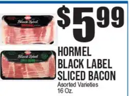 Extra Supermarket HORMEL BLACK LABEL SLICED BACON offer