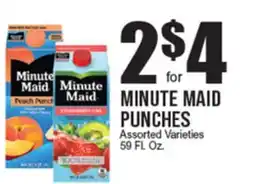 Extra Supermarket MINUTE MAID PUNCHES offer