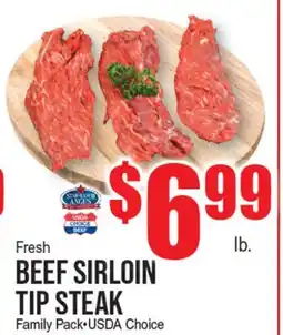 Extra Supermarket FRESH BEEF SIRLOIN TIP STEAK offer