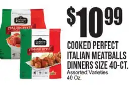 Extra Supermarket COOKED PERFECT ITALIAN MEATBALLS DINNERS SIZE 40-CT offer