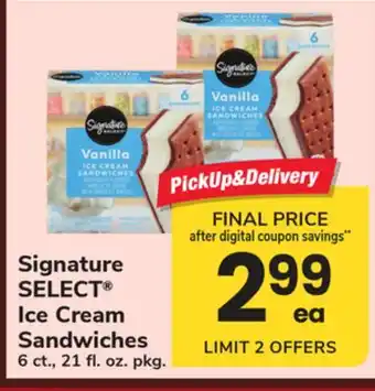 ACME Signature SELECT Ice Cream Sandwiches offer