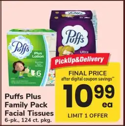 ACME Puffs Plus Family Pack Facial Tissues offer