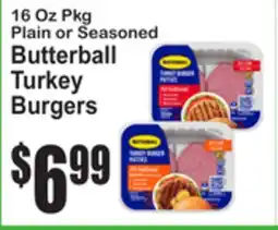 SuperFresh Butterball Turkey Burgers offer