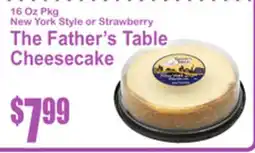 SuperFresh The Father's Table Cheesecake offer