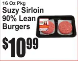 SuperFresh Suzy Sirloin 90% Lean Burgers offer