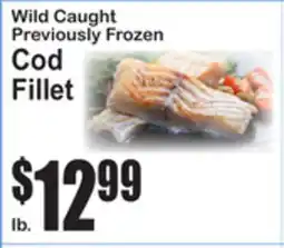 SuperFresh Wild Caught Previously Frozen Cod Fillet offer