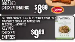 SuperFresh KEVIN'S CHICKEN ENTREES offer