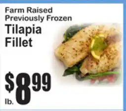 SuperFresh Farm Raised Previously Frozen Tilapia Fillet offer