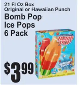 SuperFresh Original or Hawaiian Punch Bomb Pop Ice Pops offer