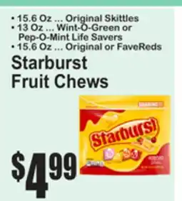 SuperFresh Starburst Fruit Chews offer