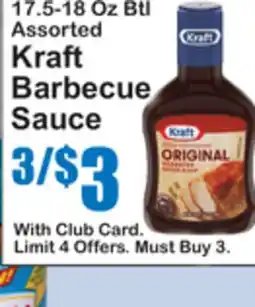 SuperFresh Assorted Kraft Barbecue Sauce offer