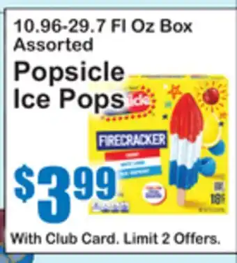 SuperFresh Popsicle Ice Pops offer