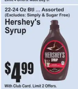 SuperFresh Hershey's Syrup offer