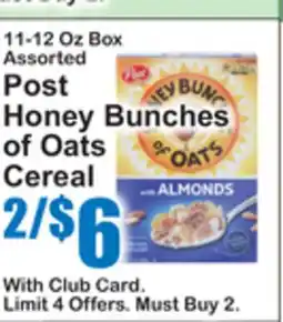 SuperFresh Post Honey Bunches of Oats Cereal offer