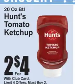 SuperFresh 20 Oz Btl Hunt's Tomato Ketchup offer