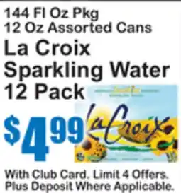 SuperFresh La Croix Sparkling Water offer