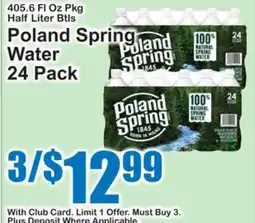 SuperFresh Poland Spring Water offer