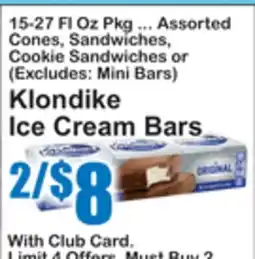 SuperFresh Klondike Ice Cream Bars offer