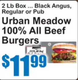 SuperFresh Urban Meadow 100% All Beef Burgers offer