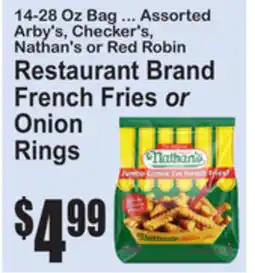 SuperFresh Restaurant Brand French Fries or Onion Rings offer