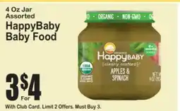 SuperFresh HappyBaby Baby Food offer