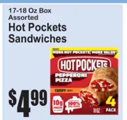 SuperFresh 17-18 Oz Box Assorted Hot Pockets Sandwiches offer