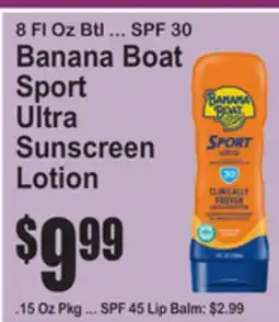 SuperFresh Banana Boat Sport Ultra Sunscreen Lotion offer