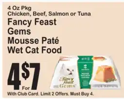 SuperFresh Fancy Feast Gems Mousse Paté Wet Cat Food offer