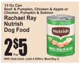 SuperFresh Rachael Ray Nutrish Dog Food offer