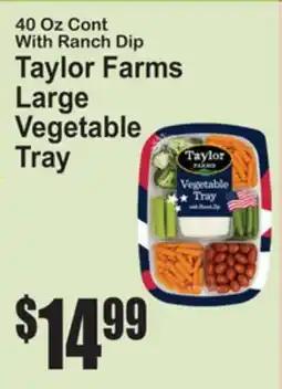 SuperFresh Taylor Farms Large Vegetable Tray offer