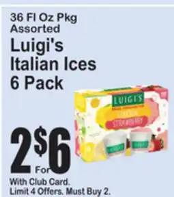 SuperFresh Luigi's Italian Ices offer