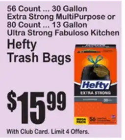 SuperFresh Hefty Trash Bags offer