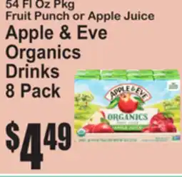 SuperFresh Apple & Eve Organics Drinks offer