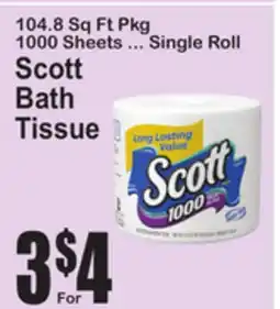 SuperFresh Scott Bath Tissue offer