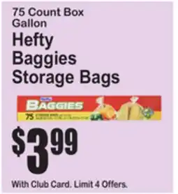 SuperFresh Hefty Baggies Storage Bags offer
