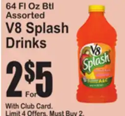SuperFresh V8 Splash Drinks offer