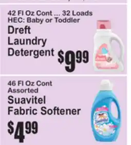 SuperFresh Dreft Laundry Detergent, Suavitel Fabric Softener offer